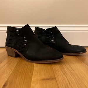 Vince Camuto ankle booties with cut out